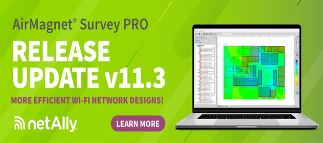Elérhető a NetAlly AirMagnet Survey Pro v11.3.0