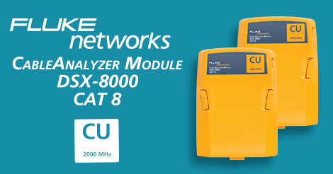 A Fluke Networks bemutatta Category 8 teszterét